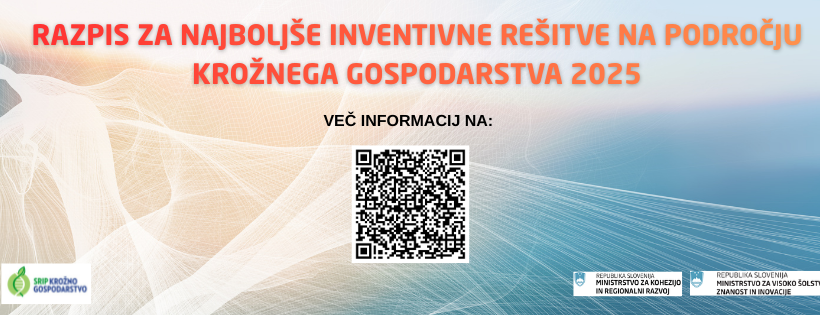 V teku: razpis za najboljše inventivne rešitve na področju krožnega gospodarstva V teku: razpis za najboljše inventivne rešitve na področju krožnega gospodarstva